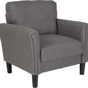 Wholesale Bari Upholstered Chair in Dark Gray Fabric