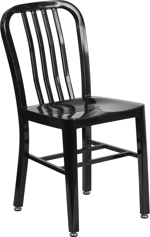 Wholesale Black Metal Indoor-Outdoor Chair