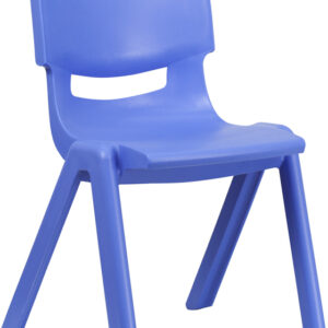 Wholesale Blue Plastic Stackable School Chair with 15.5'' Seat Height