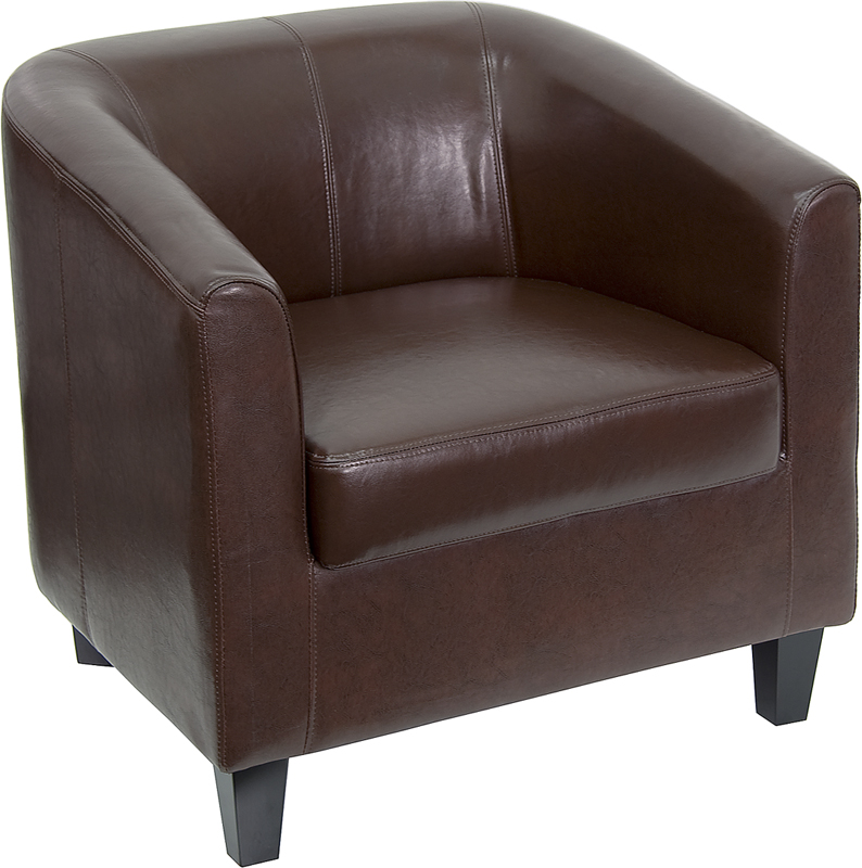 Brown Leather Lounge Chair Restaurant, Leather Lounge Chairs