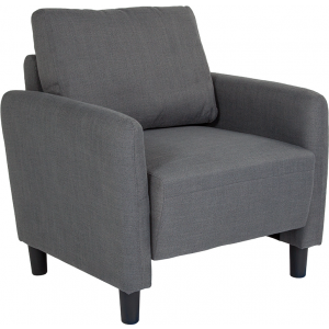 Wholesale Candler Park Upholstered Chair in Dark Gray Fabric