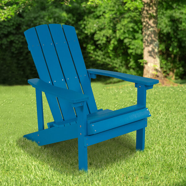 Wholesale Charlestown All-Weather Adirondack Chair in Blue Faux Wood