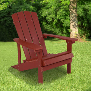 Wholesale Charlestown All-Weather Adirondack Chair in Red Faux Wood