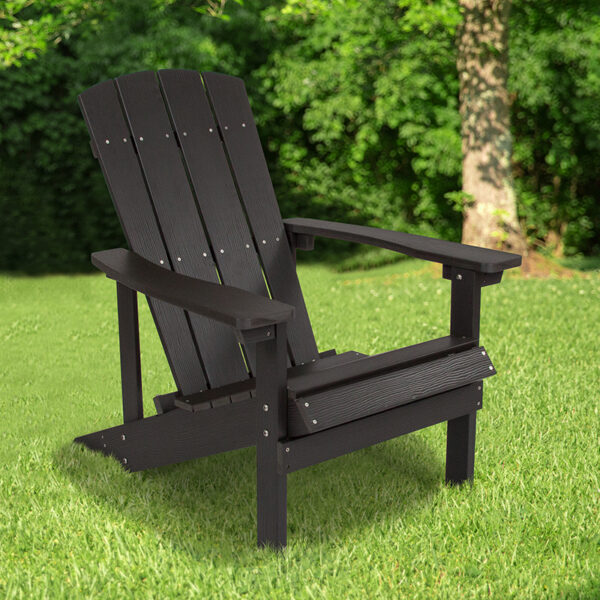 Wholesale Charlestown All-Weather Adirondack Chair in Slate Gray Faux Wood