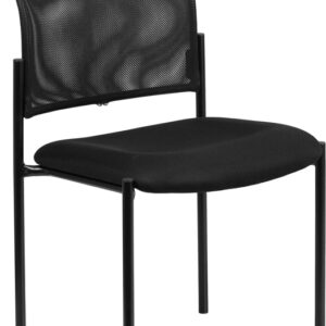Wholesale Comfort Black Mesh Stackable Steel Side Chair