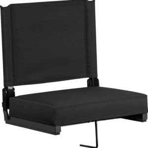 Wholesale Grandstand Comfort Seats by Flash with Ultra-Padded Seat in Black