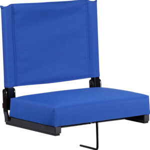 Wholesale Grandstand Comfort Seats by Flash with Ultra-Padded Seat in Blue