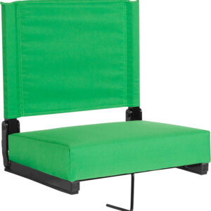 Wholesale Grandstand Comfort Seats by Flash with Ultra-Padded Seat in Bright Green