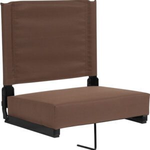 Wholesale Grandstand Comfort Seats by Flash with Ultra-Padded Seat in Brown