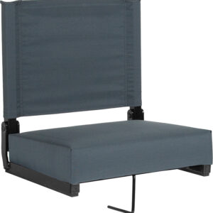 Wholesale Grandstand Comfort Seats by Flash with Ultra-Padded Seat in Dark Blue