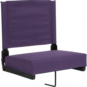 Wholesale Grandstand Comfort Seats by Flash with Ultra-Padded Seat in Dark Purple