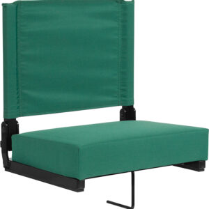 Wholesale Grandstand Comfort Seats by Flash with Ultra-Padded Seat in Hunter Green