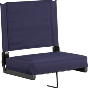 Wholesale Grandstand Comfort Seats by Flash with Ultra-Padded Seat in Navy