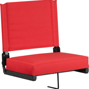Wholesale Grandstand Comfort Seats by Flash with Ultra-Padded Seat in Red