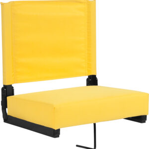 Wholesale Grandstand Comfort Seats by Flash with Ultra-Padded Seat in Yellow