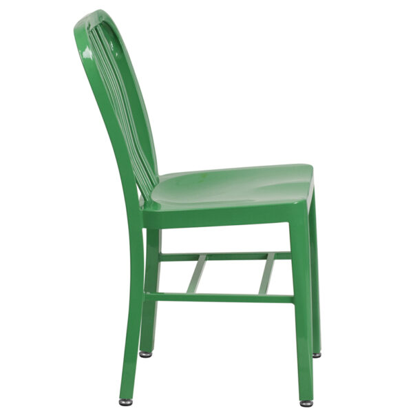 Lowest Price Green Metal Indoor-Outdoor Chair