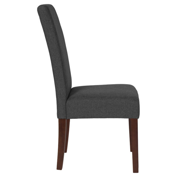 Lowest Price Greenwich Series Gray Fabric Parsons Chair