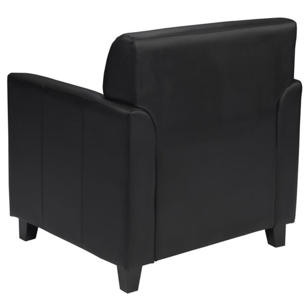 Lowest Price HERCULES Diplomat Series Black Leather Chair