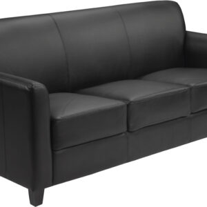 Wholesale HERCULES Diplomat Series Black Leather Sofa