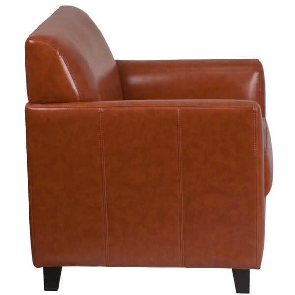 Lowest Price HERCULES Diplomat Series Cognac Leather Chair
