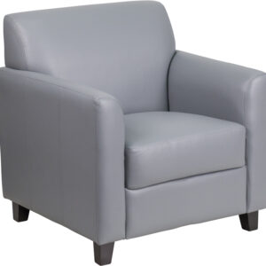 Wholesale HERCULES Diplomat Series Gray Leather Chair