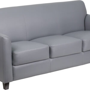 Wholesale HERCULES Diplomat Series Gray Leather Sofa