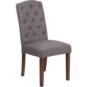 Wholesale HERCULES Grove Park Series Gray Fabric Tufted Parsons Chair