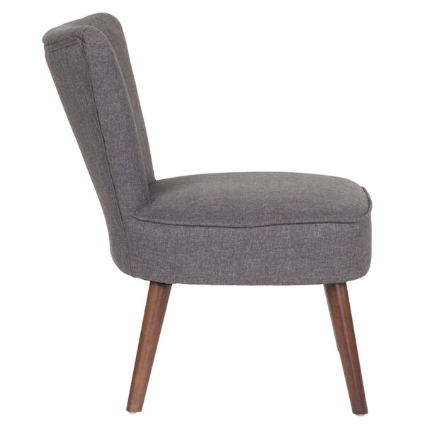 Lowest Price HERCULES Holloway Series Gray Fabric Retro Chair
