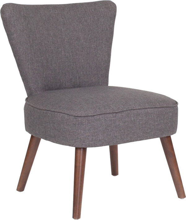 Wholesale HERCULES Holloway Series Gray Fabric Retro Chair