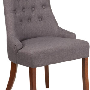 Wholesale HERCULES Paddington Series Gray Fabric Tufted Chair