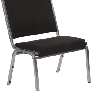 Wholesale HERCULES Series 1500 lb. Rated Black Antimicrobial Fabric Bariatric Medical Reception Chair