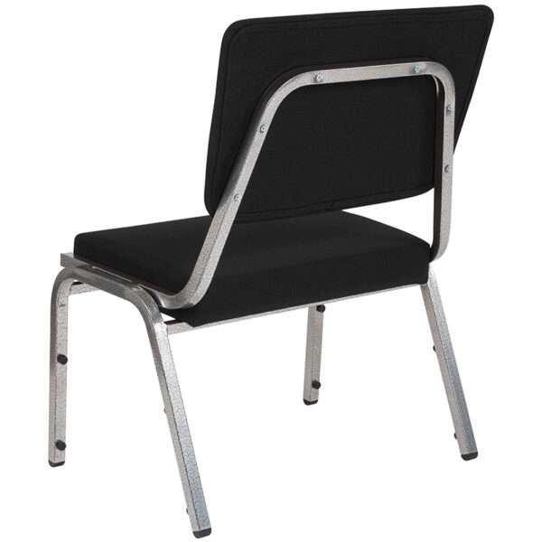 Multipurpose Stack Chair Black Fabric Bariatric Chair