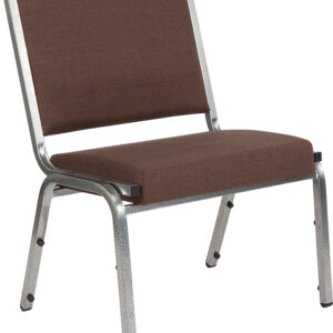 Wholesale HERCULES Series 1500 lb. Rated Brown Antimicrobial Fabric Bariatric Medical Reception Chair