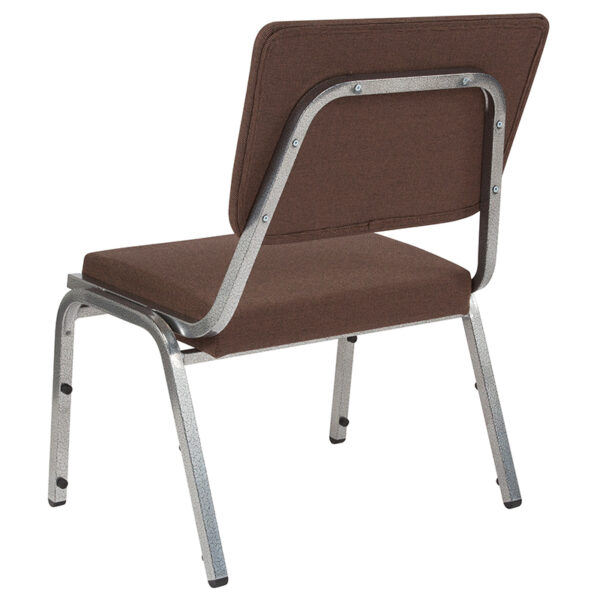 Multipurpose Stack Chair Brown Fabric Bariatric Chair