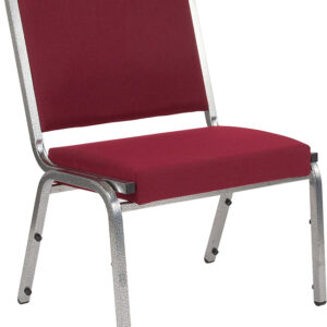 Wholesale HERCULES Series 1500 lb. Rated Burgundy Antimicrobial Fabric Bariatric Medical Reception Chair