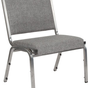 Wholesale HERCULES Series 1500 lb. Rated Gray Antimicrobial Fabric Bariatric Medical Reception Chair