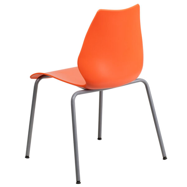Multipurpose Stack Chair Orange Plastic Stack Chair