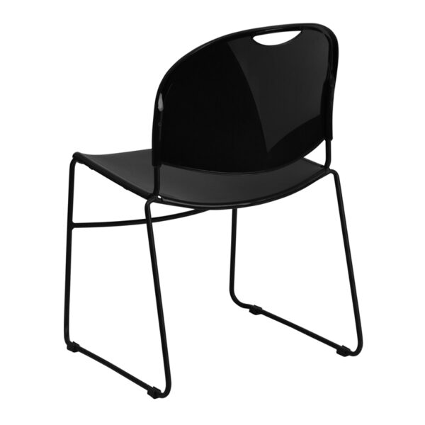 Multipurpose Stack Chair Black Stack Chair-Black Frame