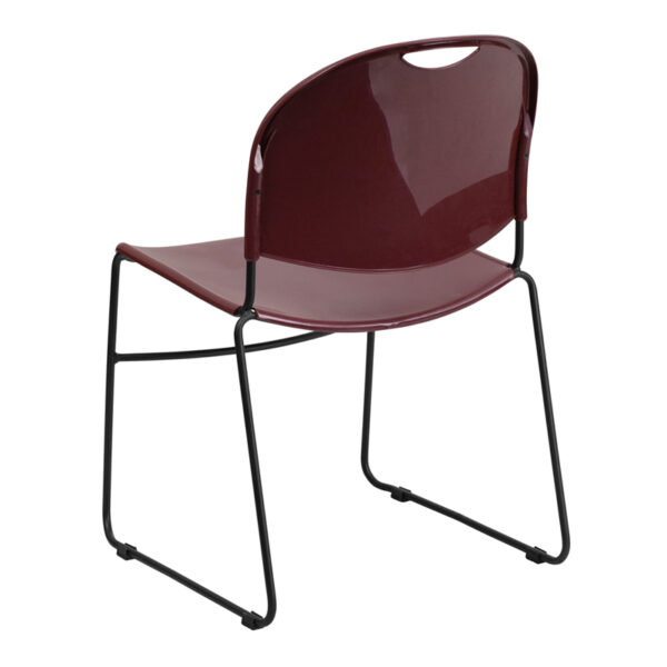 Multipurpose Stack Chair Burg Stack Chair-Black Frame