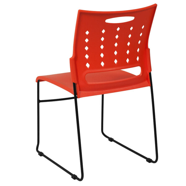 Multipurpose Stack Chair Orange Plastic Stack Chair