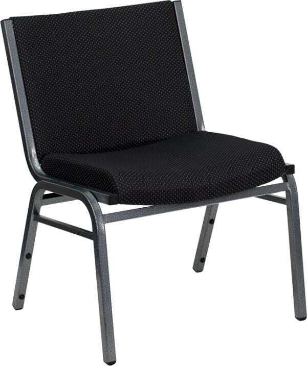 Wholesale HERCULES Series Big & Tall 1000 lb. Rated Black Fabric Stack Chair