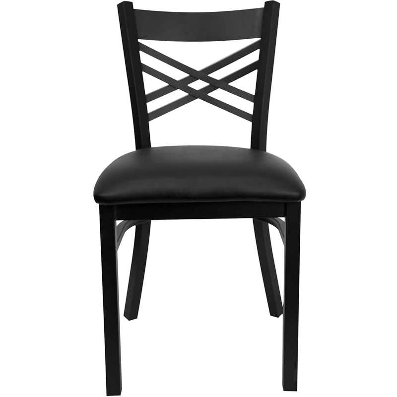 Black Metal Restaurant Chairs Clearance, High Back Black Metal Dining Chairs