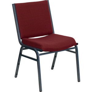 Wholesale HERCULES Series Heavy Duty Burgundy Patterned Fabric Stack Chair