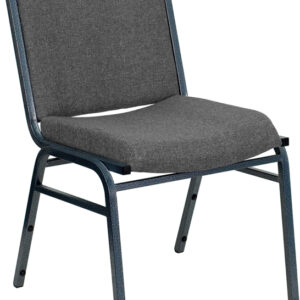 Wholesale HERCULES Series Heavy Duty Gray Fabric Stack Chair