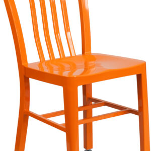 Wholesale Orange Metal Indoor-Outdoor Chair
