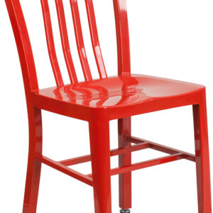 Wholesale Red Metal Indoor-Outdoor Chair