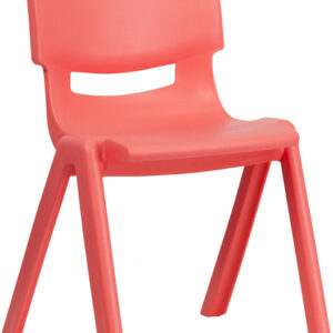 Wholesale Red Plastic Stackable School Chair with 13.25'' Seat Height