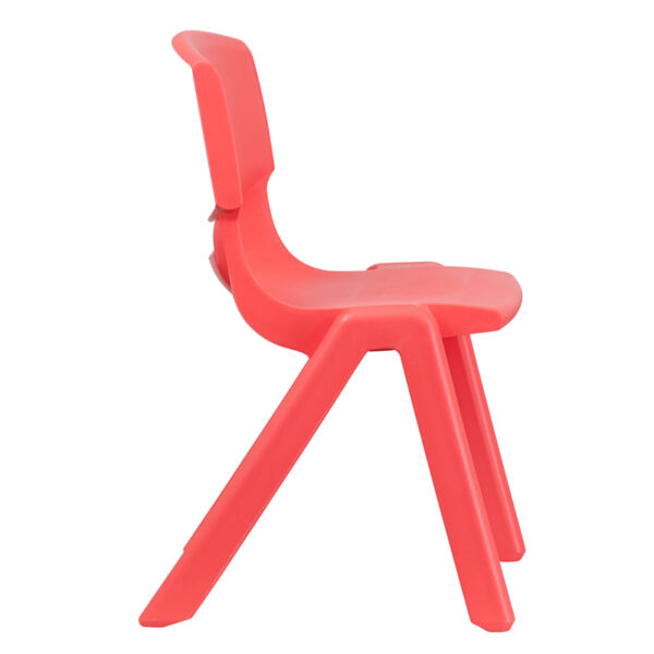 Lowest Price Red Plastic Stackable School Chair with 15.5'' Seat Height