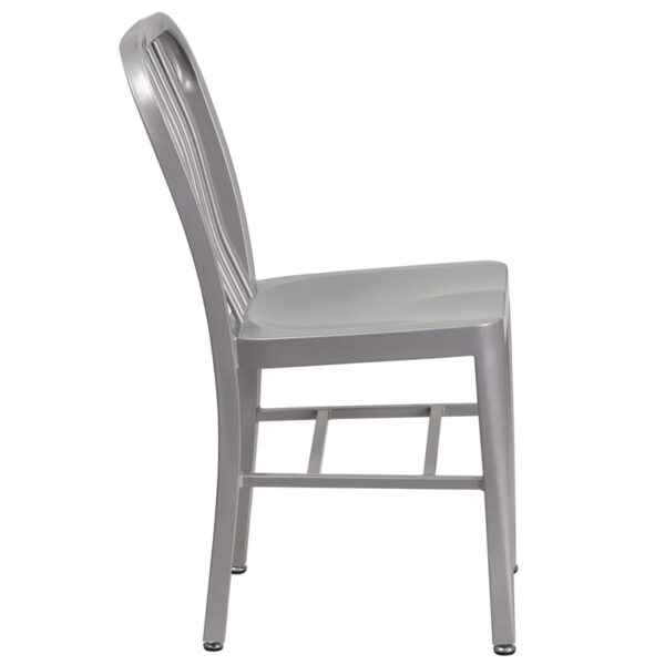 Lowest Price Silver Metal Indoor-Outdoor Chair