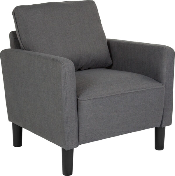 Wholesale Washington Park Upholstered Chair in Dark Gray Fabric